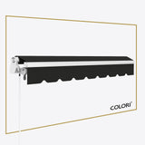 Copertină cu brațe articulate Mono Black