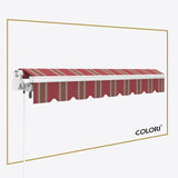 Copertină cu brațe articulate Mono Fancy Red