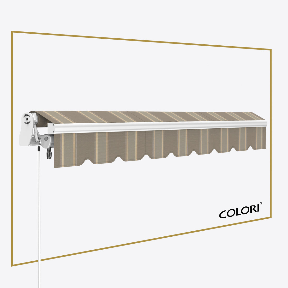 Copertină cu brațe articulate Mono Ecru Ocru