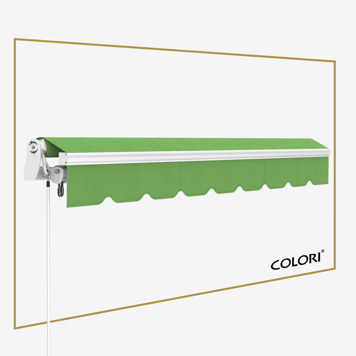 Copertină cu brațe articulate Mono Parrot Green