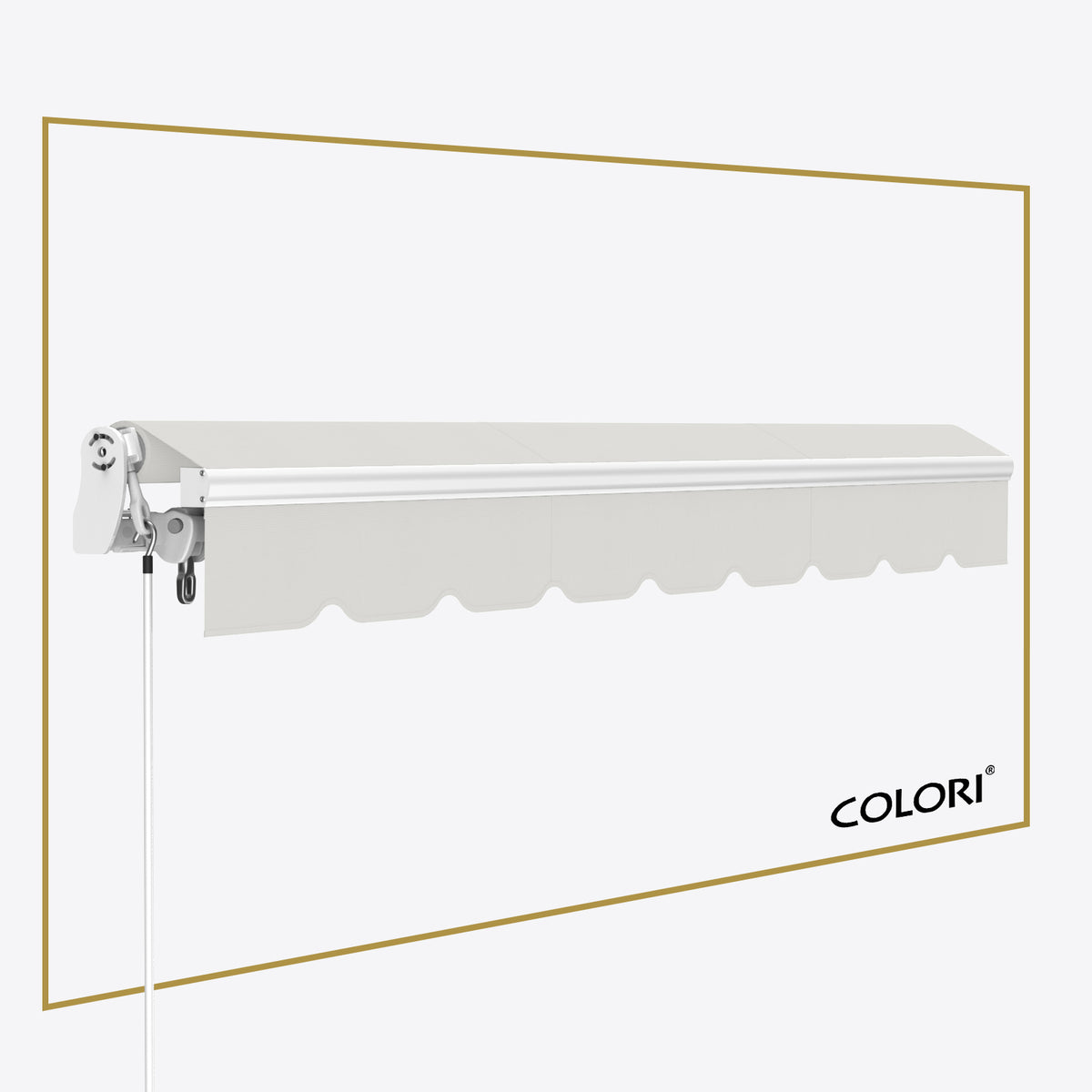 Copertină cu braț articulat Mono Mist Grey