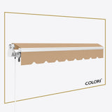 Copertină cu brațe articulate Mono, culoarea Sesame Beige