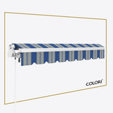 Copertină cu brațe articulate Mono Marina Blue