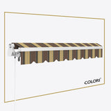 Copertină cu brațe articulate Mono Cocoa Shades