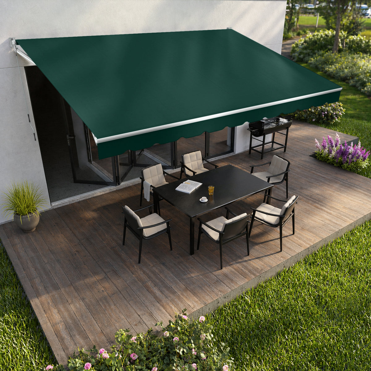 Copertină cu brațe articulate standard Forest Green