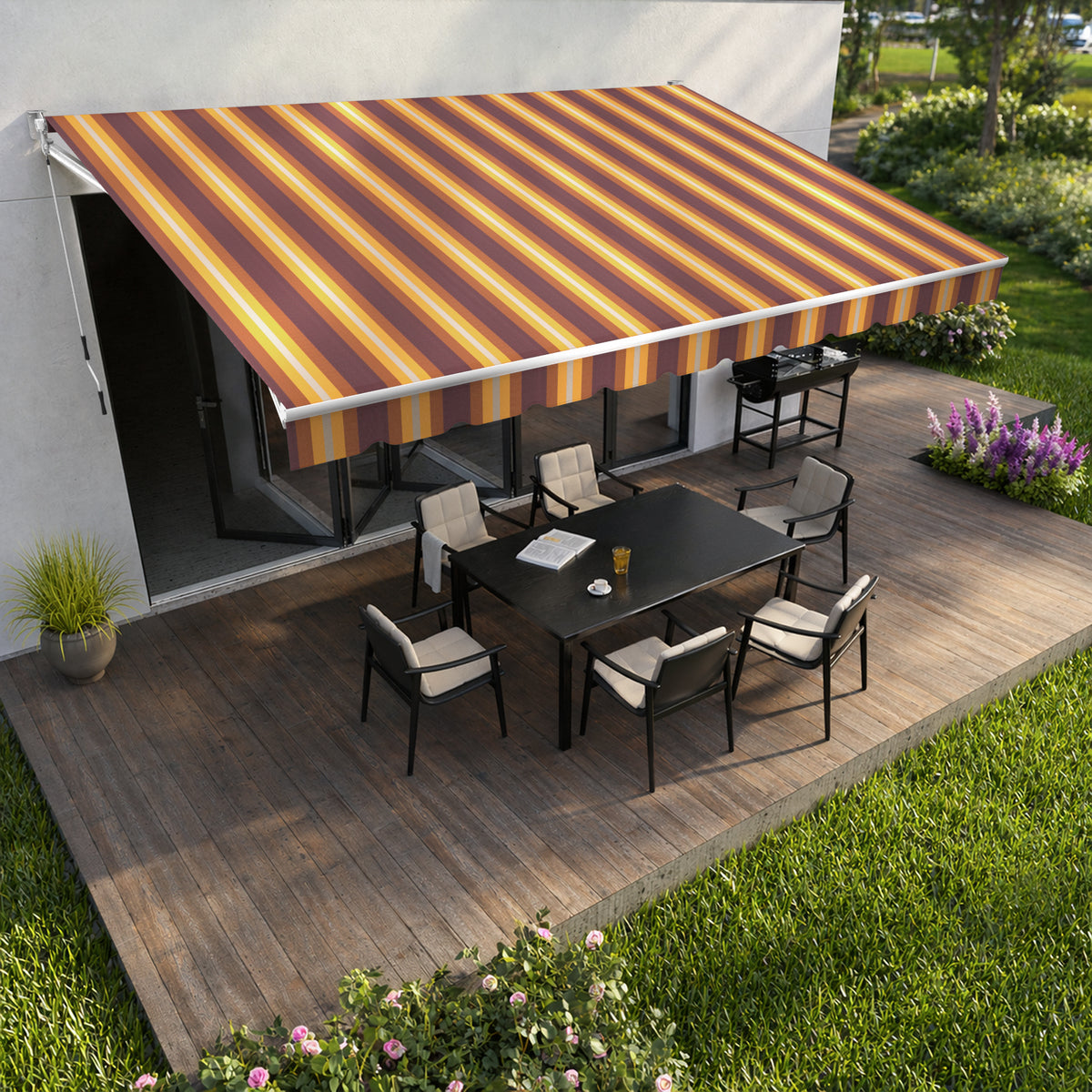 Copertină cu brațe articulate standard Sunset Glow