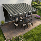 Copertină cu brațe articulate standard, gri perlat (Pebble Grey)