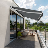 Marchiză cu brațe retractabile standard Dark Grey