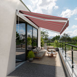 Copertină cu braț retractabil Standard Fancy Red