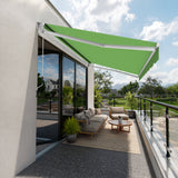 Copertină cu brațe articulate standard, culoarea verde papagal
