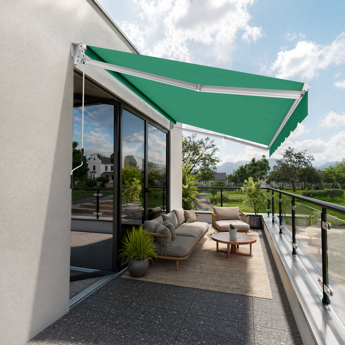 Copertină cu braț articulat standard Patio Green