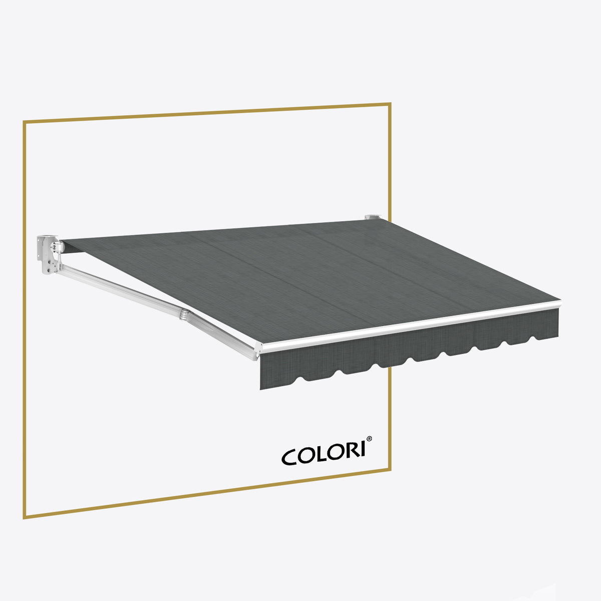 Copertină cu brațe articulate standard Mouse Grey