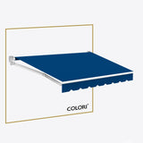 Copertină cu braț retractabil standard Yale Blue