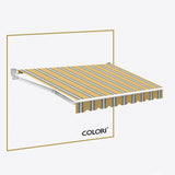 Copertină cu braț retractabil standard Mustard Grey