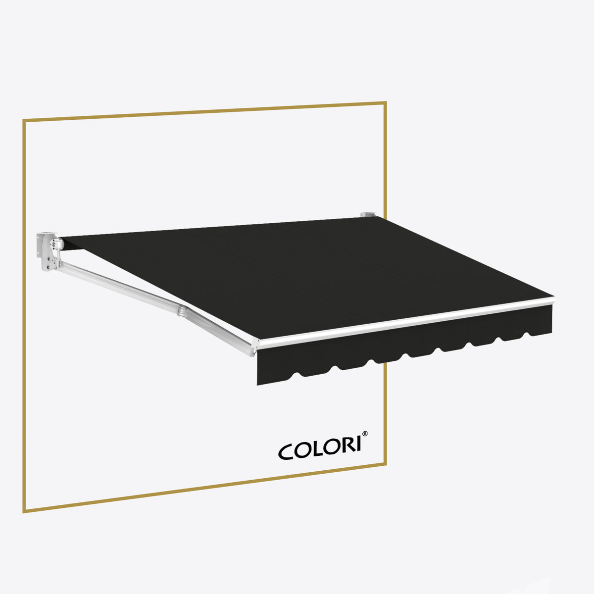 Marchiză cu brațe retractabile Standard Black