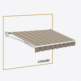 Copertină cu brațe articulate standard Ecru Ocru