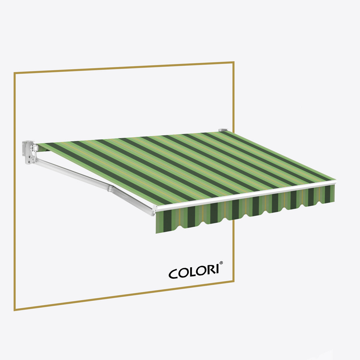 Copertină cu brațe articulate standard Vivid Verde
