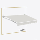 Marchiză cu brațe retractabile standard Mist Grey