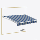 Copertină cu brațe articulate standard Marina Blue