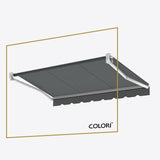 Marchiză cu brațe retractabile standard Dark Grey