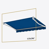 Copertină cu braț retractabil standard Yale Blue