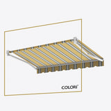Copertină cu braț retractabil standard Mustard Grey