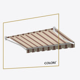Copertină cu brațe articulate standard Brown Rye