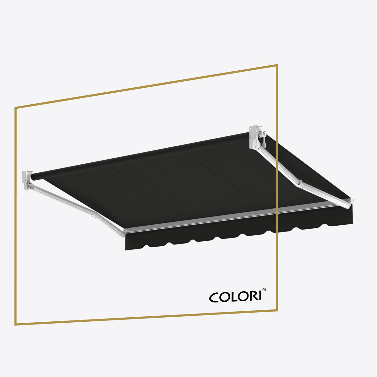 Marchiză cu brațe retractabile Standard Black