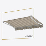 Copertină cu brațe articulate standard Ecru Ocru