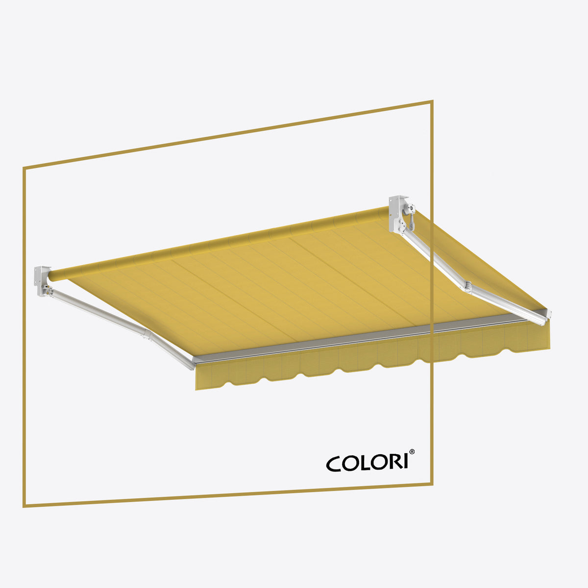 Copertină cu brațe articulate Standard British Yellow