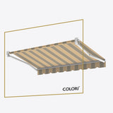 Copertină cu brațe articulate standard Sand Ash