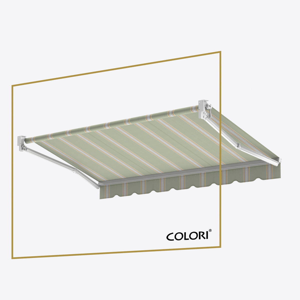Copertină cu brațe articulate Standard Soft Olive