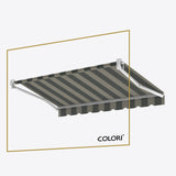 Copertină cu brațe articulate standard, gri perlat (Pebble Grey)