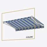 Copertină cu brațe articulate standard Marina Blue