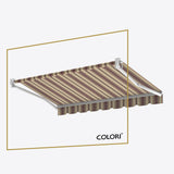 Copertină cu brațe articulate Standard Warm Riviera