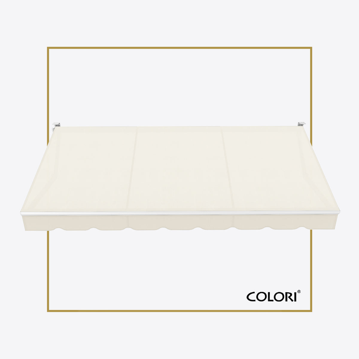 Copertină cu brațe articulate standard, alb semnal