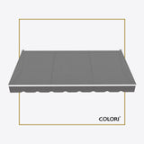 Copertină cu brațe articulate standard Dusty Grey