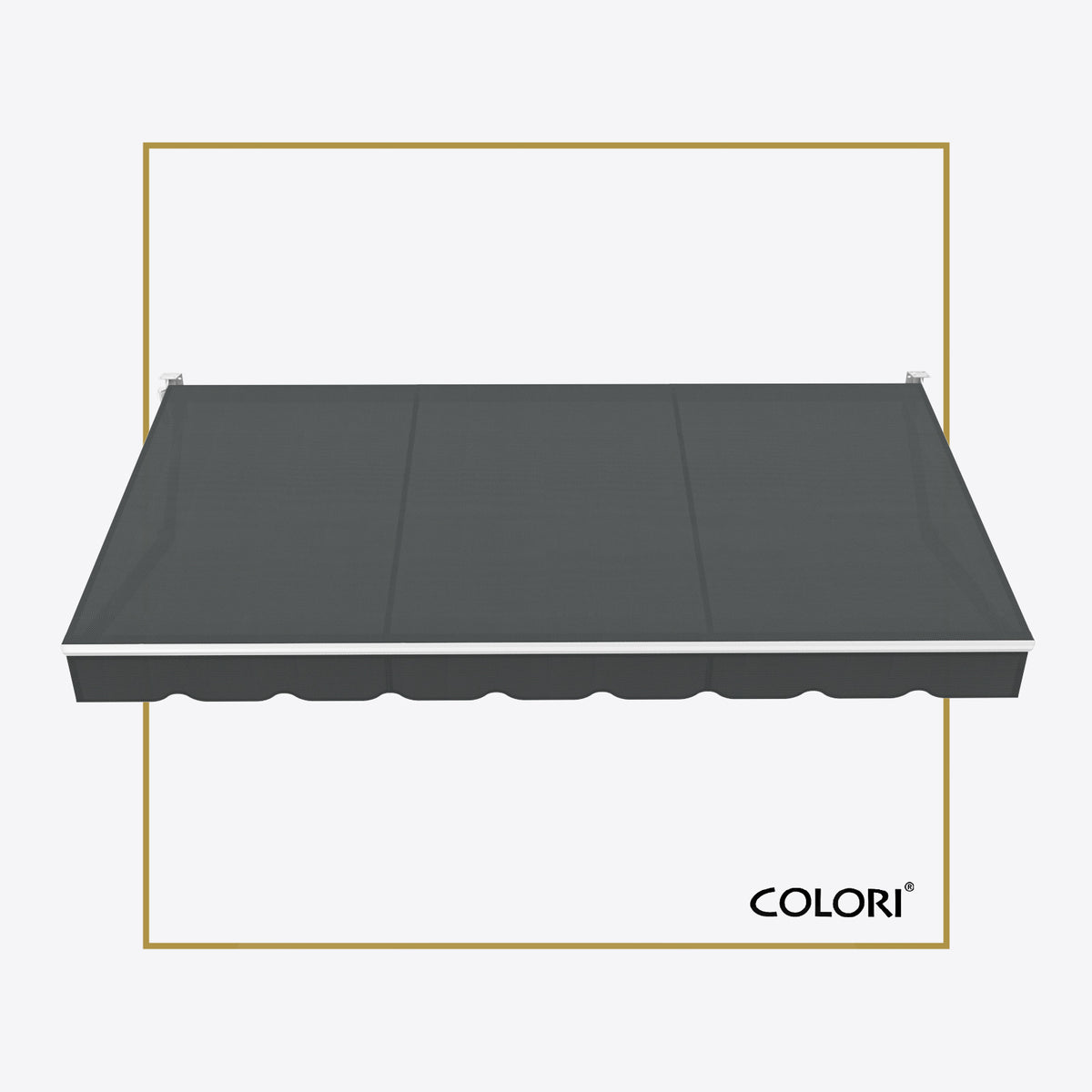 Marchiză cu brațe retractabile standard Dark Grey