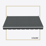 Marchiză cu brațe retractabile standard Dark Grey
