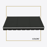 Copertină cu braț retractabil standard Onyx Black