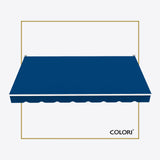 Copertină cu braț retractabil standard Yale Blue