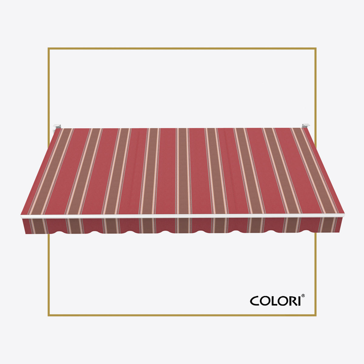 Copertină cu braț retractabil Standard Fancy Red