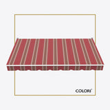 Copertină cu braț retractabil Standard Fancy Red
