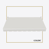 Marchiză cu brațe retractabile standard Mist Grey