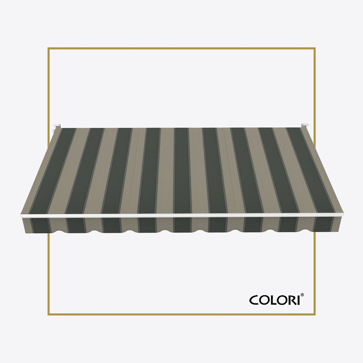 Copertină cu brațe articulate standard, gri perlat (Pebble Grey)