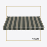 Copertină cu brațe articulate standard, gri perlat (Pebble Grey)