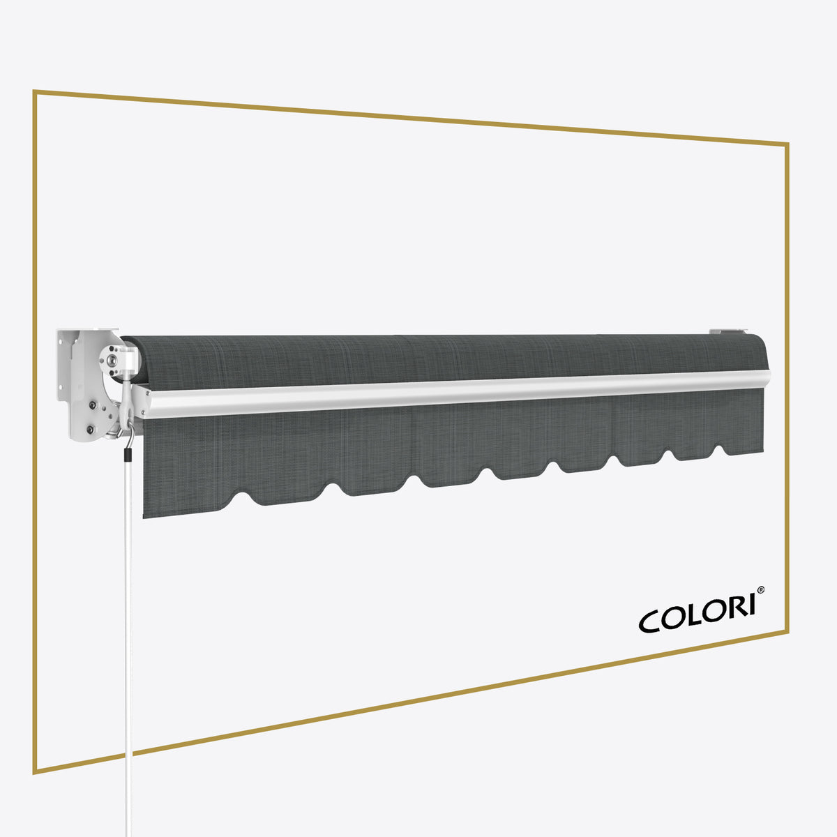 Copertină cu brațe articulate standard Mouse Grey