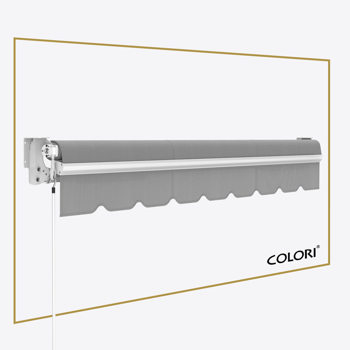Copertină cu braț articulat standard Marble Grey
