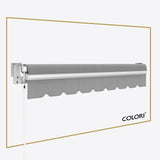 Copertină cu braț articulat standard Marble Grey