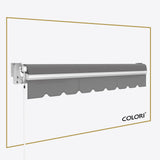 Copertină cu brațe articulate standard Dusty Grey